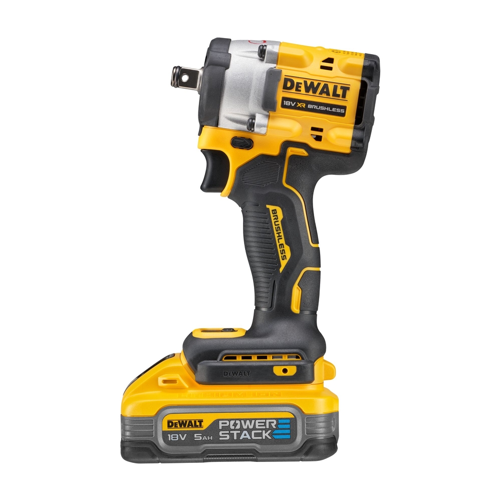 Boulonneuse 1/2'' XR 18 V 5 Ah Brushless 406 Nm - jonc de sécurité - POWERSTACK - DCF921H2T-QW - DEWALT