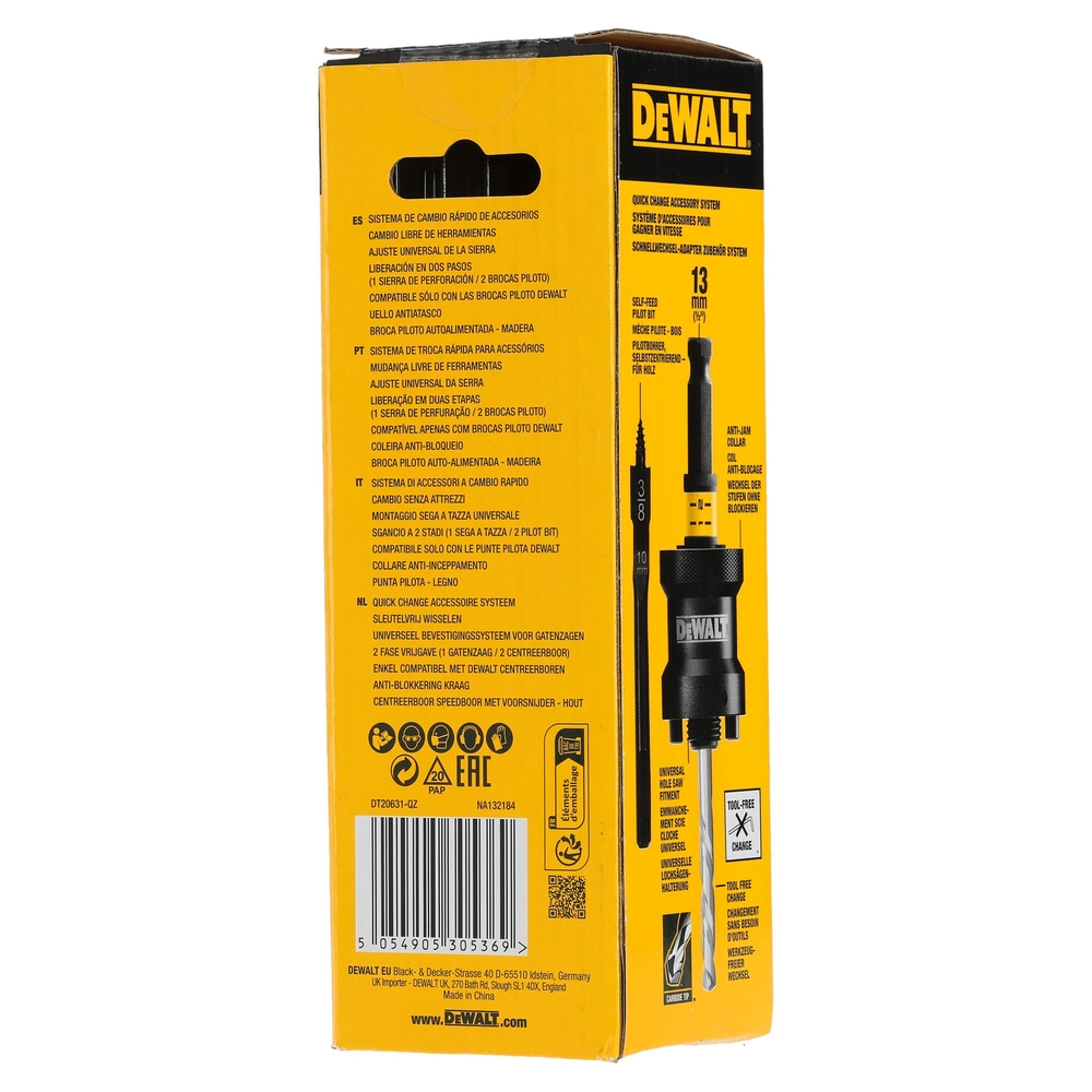 Adaptateur de lame de rechange pour DCM571 noir/jaune - DT20631-QZ - DEWALT