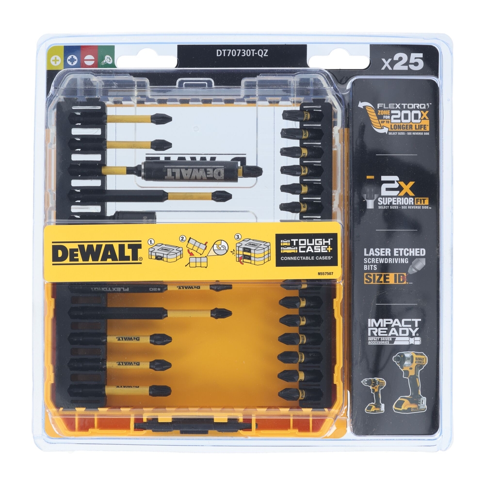 Petit coffret TOUGHCASE 25 pièces - DT70730T-QZ - DEWALT