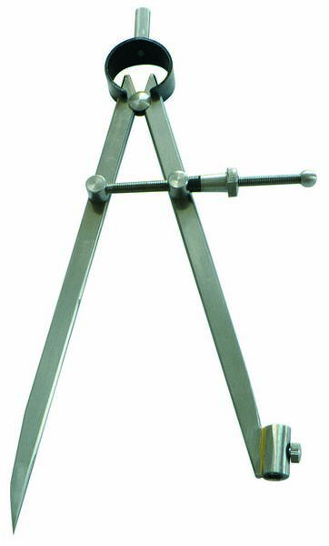 COMPAS A RESSORT PORTE-CRAYON 250MM ACIER POLI TALIAPLAST - 402807