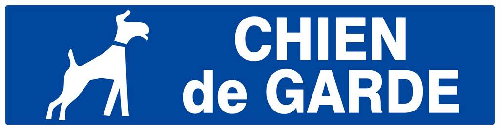 Panneau rigide CHIEN DE GARDE 200x52mm TALIAPLAST - 620612