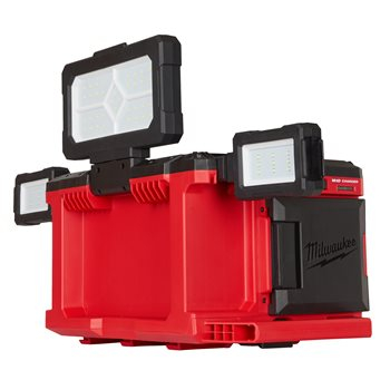 ECLAIRAGE DE ZONE 3000 LUMENS MILWAUKEE M18 POALC-0 CHARGEUR PACKOUT - 4933478120