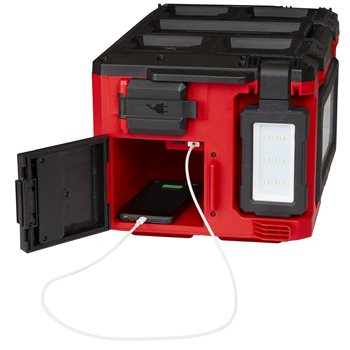 ECLAIRAGE DE ZONE 3000 LUMENS MILWAUKEE M18 POALC-0 CHARGEUR PACKOUT - 4933478120