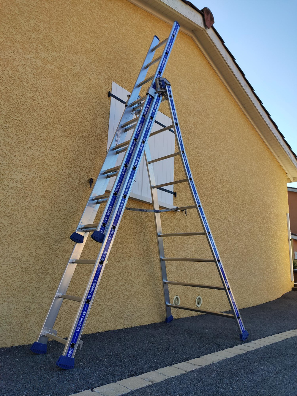 Échelle PLATINIUM TRANSFORMABLE 3 PLANS accès 7.76M - TUBESCA COMABI - 02443610