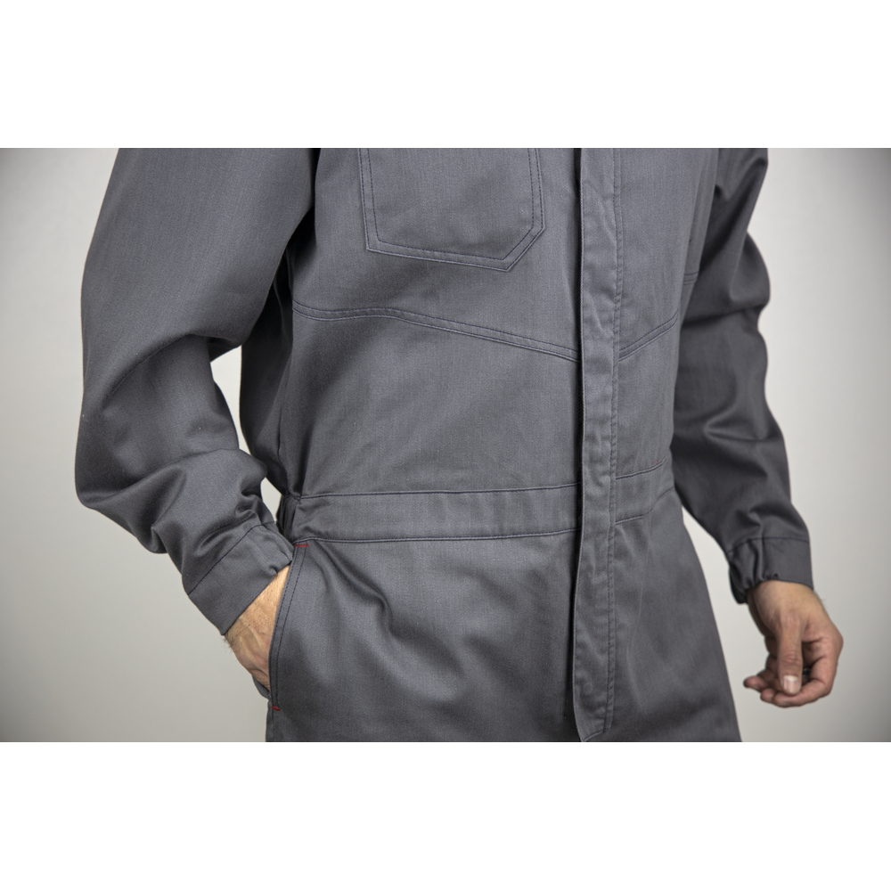 Combinaison 2 Pièces SaddleSeat Grande Taille 10 - Rayures Grises - Tenue D'occasion Confortable