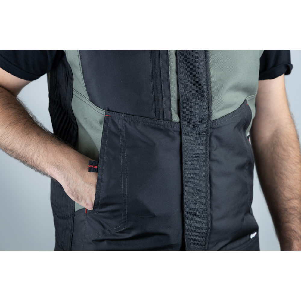 Gilet Bodywarmer Luke Sport – Homme Taille L – Noir, Doublure Rouge – Bon état