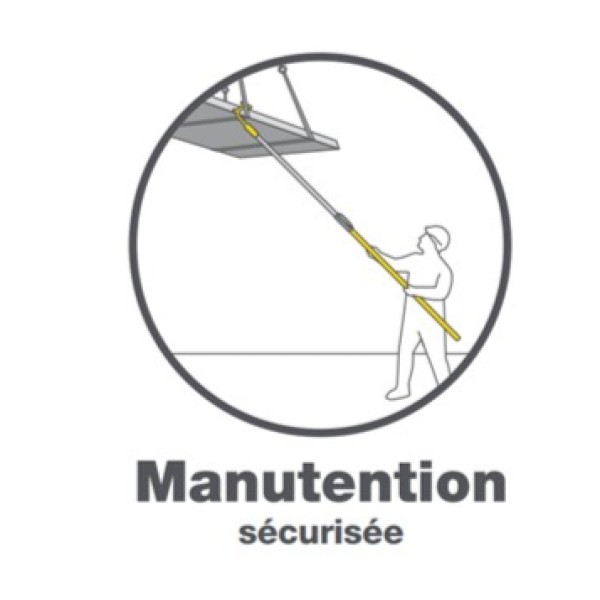 GAFFE MANCHE TÉLESCOPIQUE NANOVIB LEBORGNE - 147009