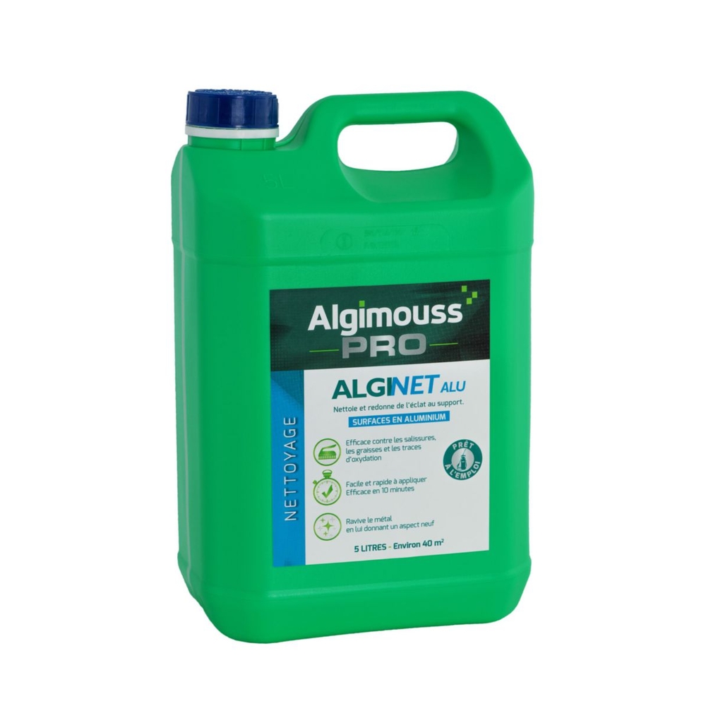 ALGINET ALU - 5 LITRES - Nettoyant Aluminium ALGIMOUSS - 004002
