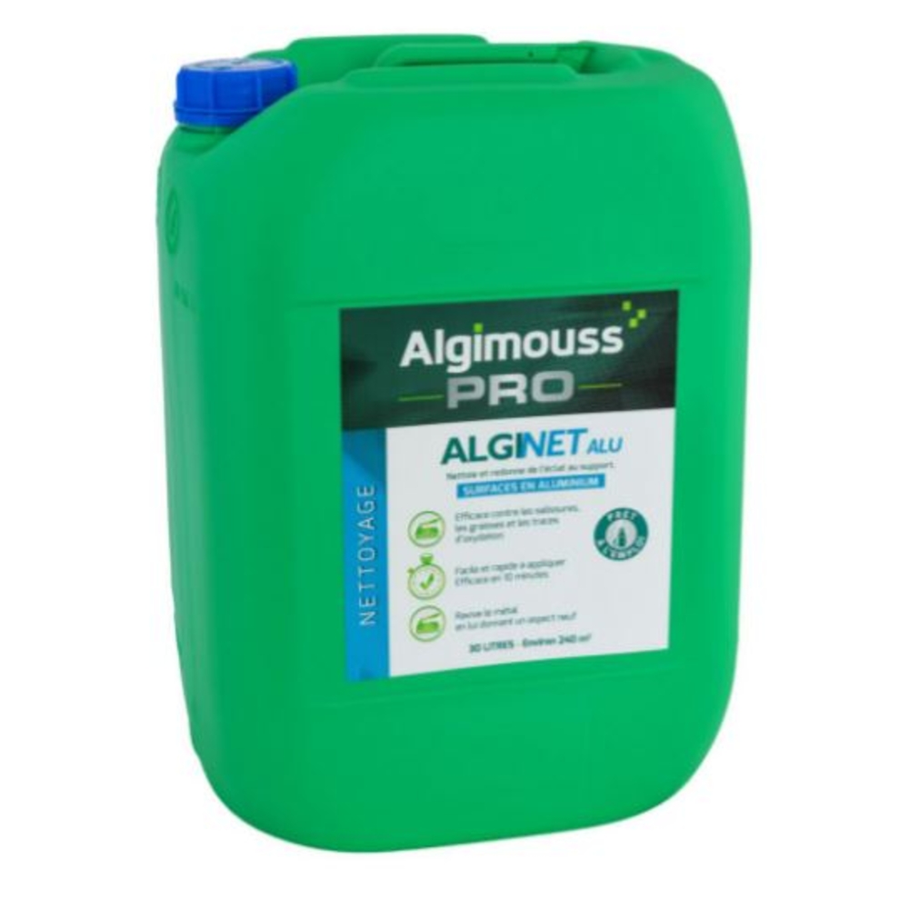 ALGINET ALU - 30 LITRES - Nettoyant Aluminium ALGIMOUSS - 004003
