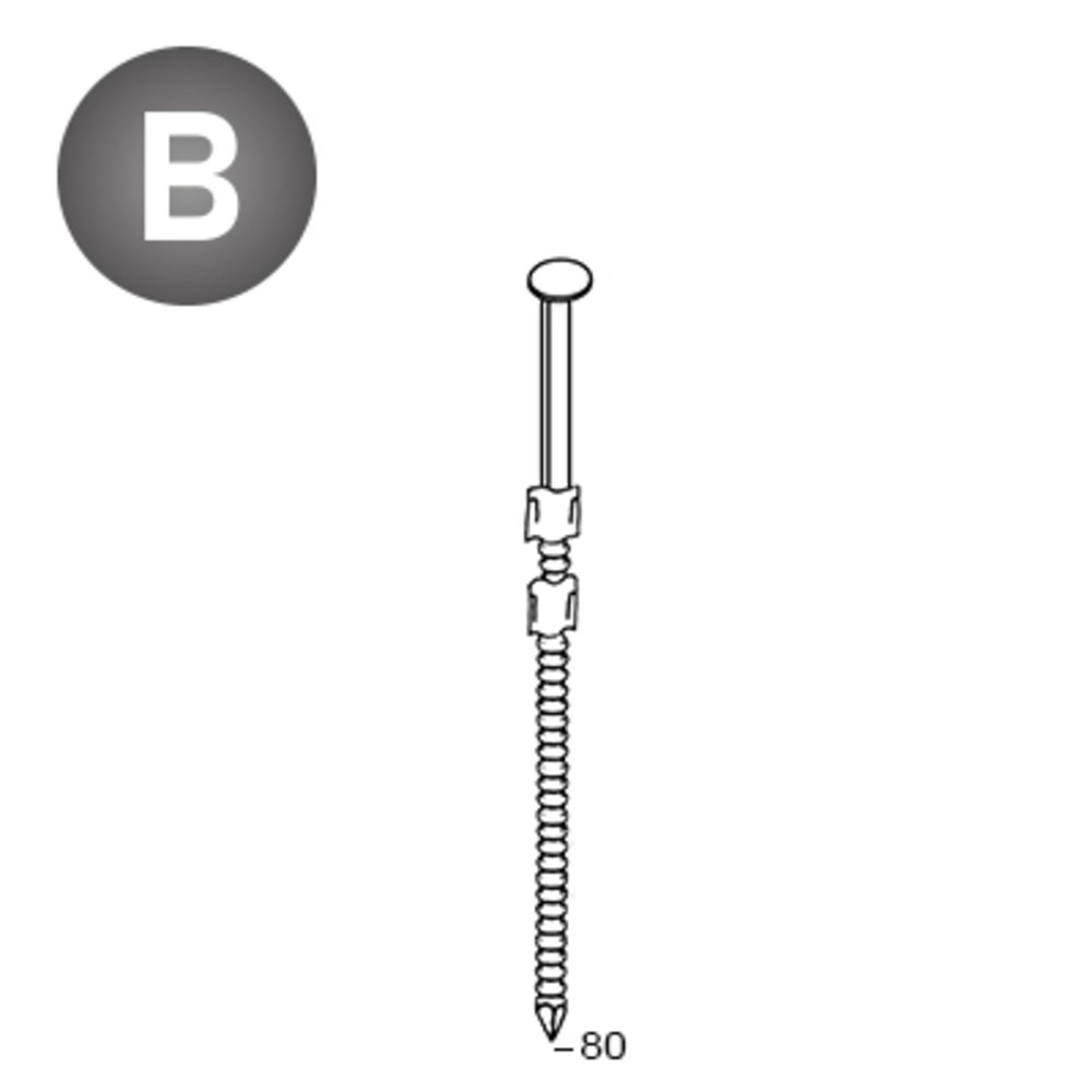 2200 POINTES 20° 31 X 80 ANNELÉES - ALSAFIX - 20310802