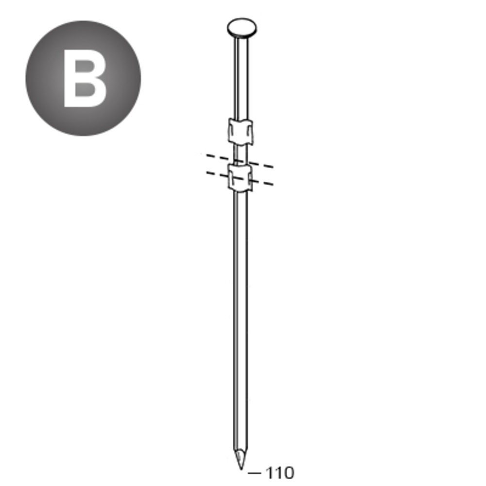 1000 POINTES 20° 38 X 110 LISSES - ALSAFIX - 20381101