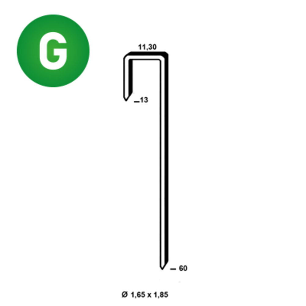 6000 AGRAFES CROCHETS Q-60/13 - ALSAFIX - 20Q-6013