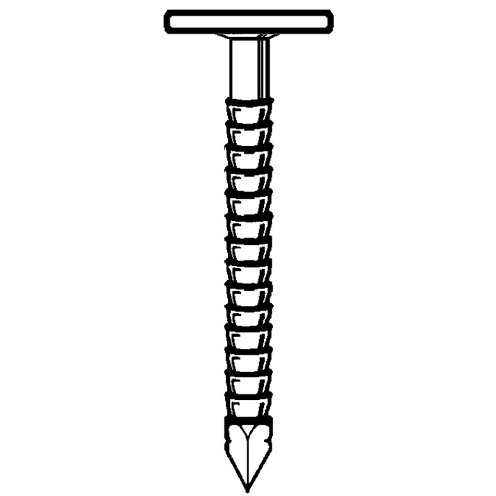 Pointe tête extra large annelées INOX 2,8/3,1X35 - 5 KG