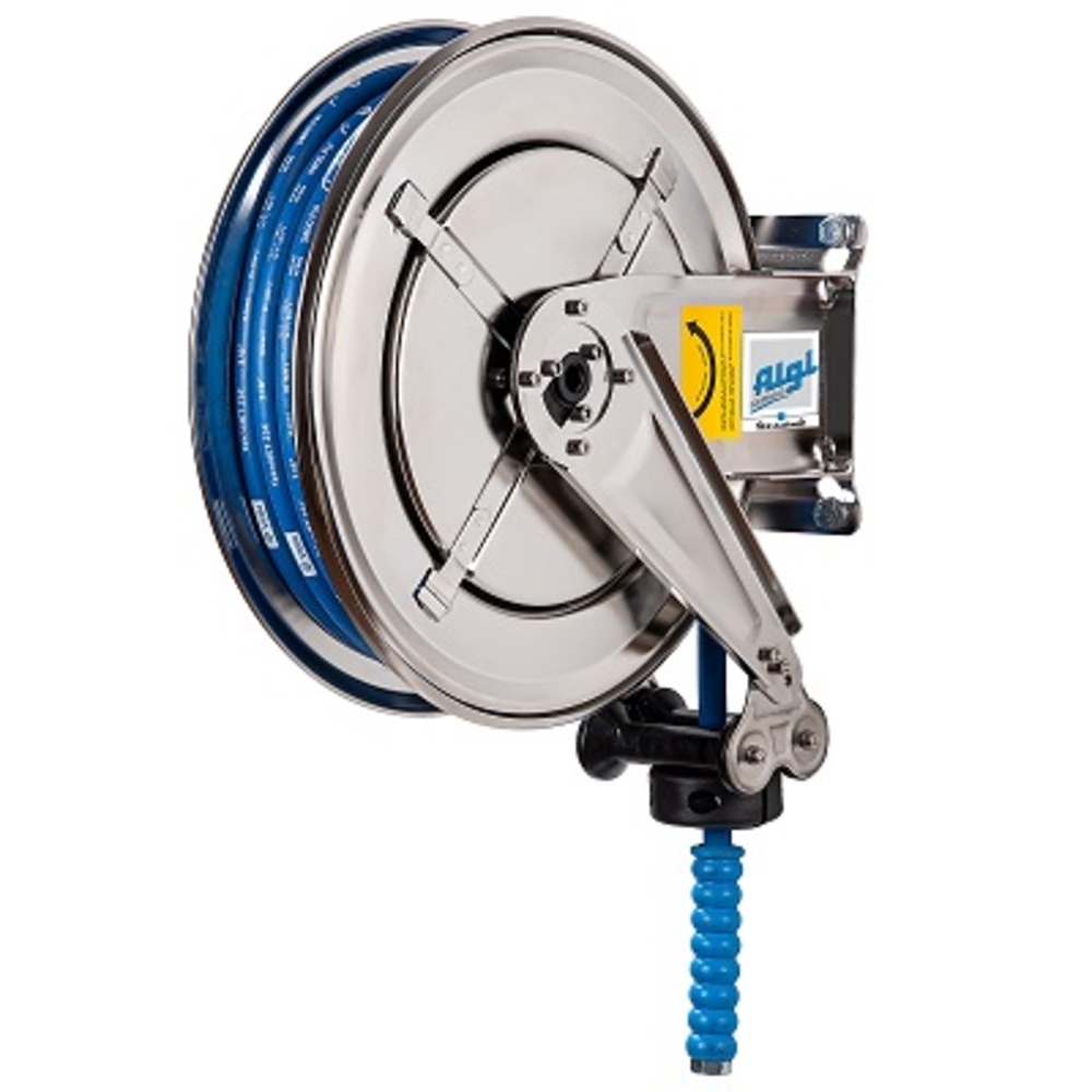 Enrouleur 15 m inox pour eau chaude HP Ø 3/8″ - ALGI EQUIPEMENT - 07778300