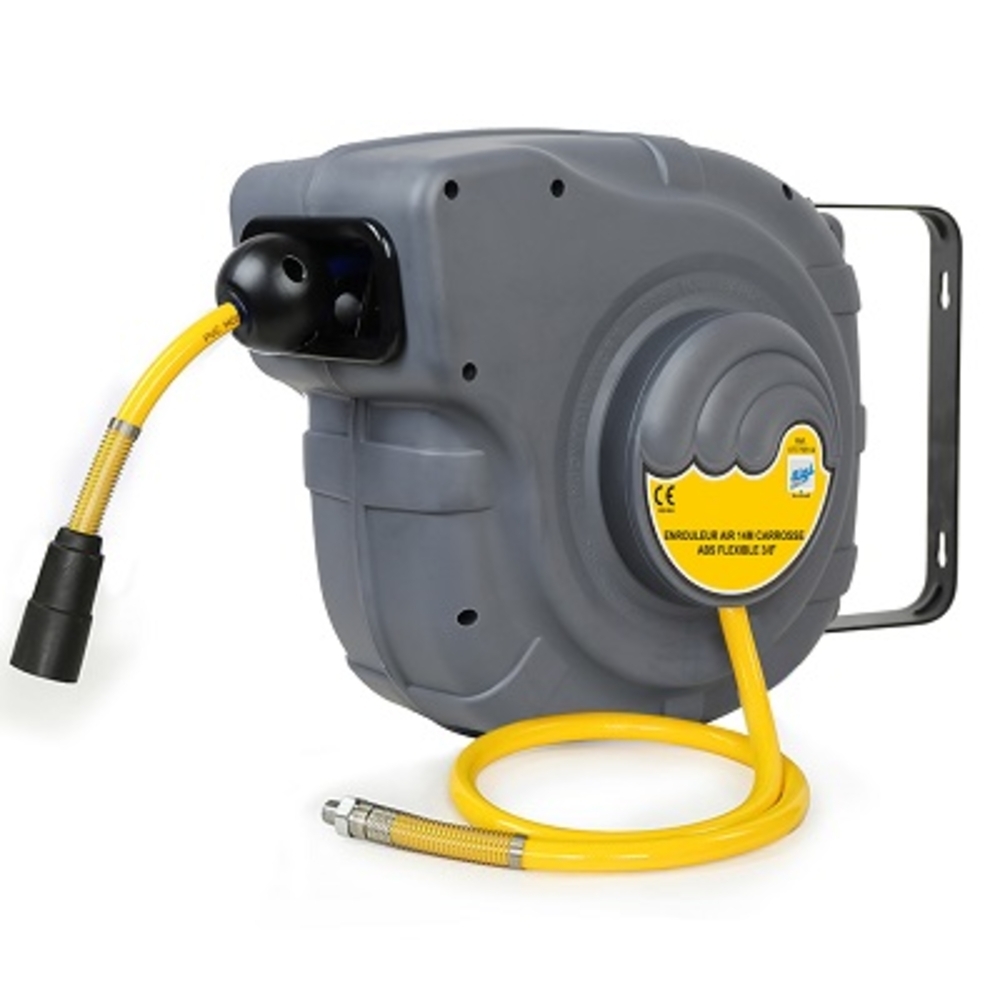 Enrouleur plastique 14 m carrossé pour air Ø 3/8″ 10 mm - ALGI EQUIPEMENT - 07779514