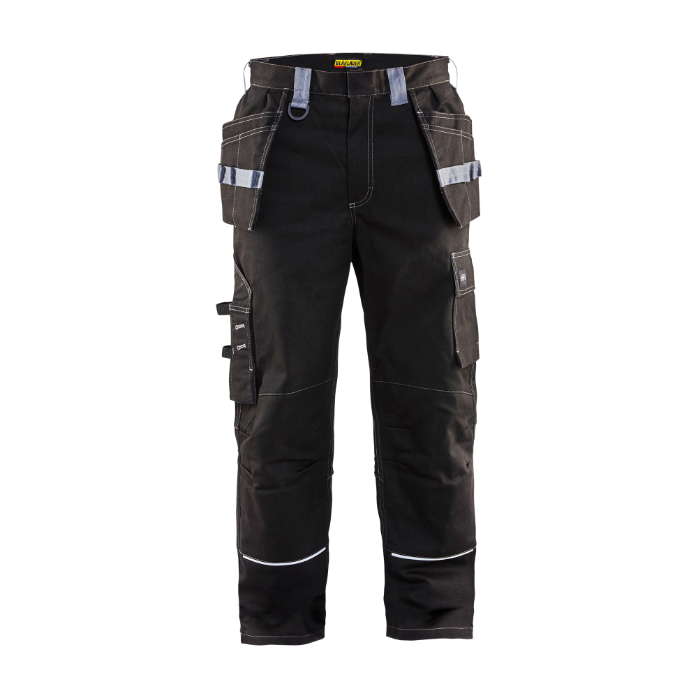 Pantalon artisan retardant flamme 1461 Noir/Gris clair Blaklader - 146115169994C