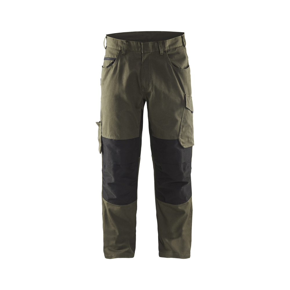 Pantalon maintenance +stretch 1495 Vert Kaki/Noir Blaklader - 149513304599C