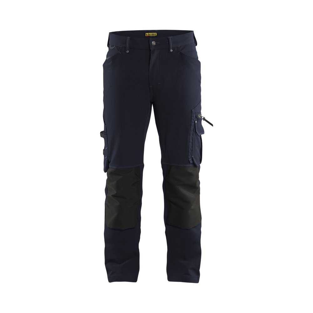 Pantalon X1900 artisan stretch 4D sans poches flottantes 1989 Marine foncé/Noir Blaklader - 198916448699C