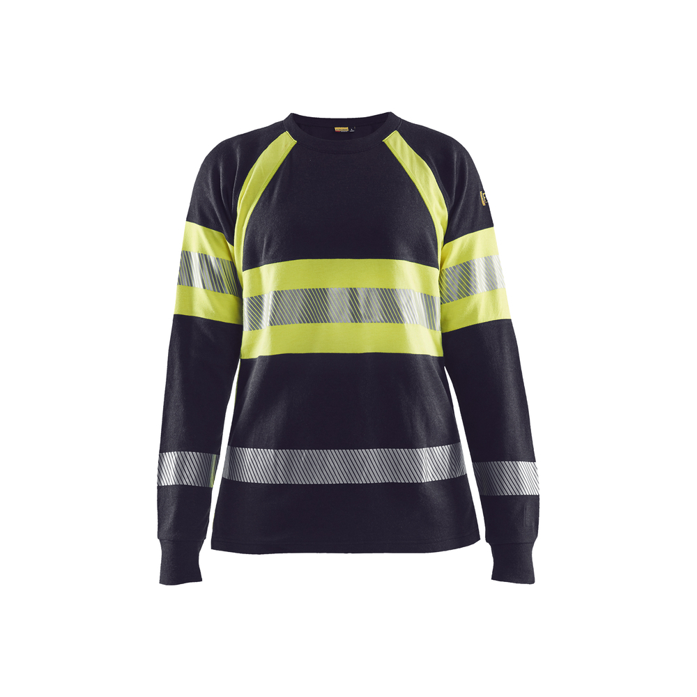 T-shirt manches longues retardant flamme femme Blåkläder 3494 Marine/Jaune fluo Blaklader - 349417618933
