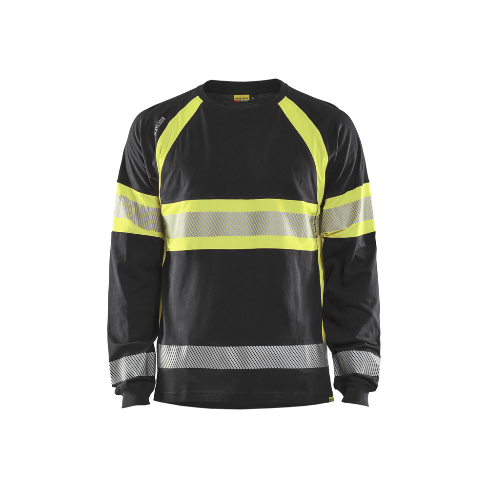 T-shirt manches longues haute-visibilité Blåkläder 3510 Noir/Jaune fluo Blaklader - 351010309933