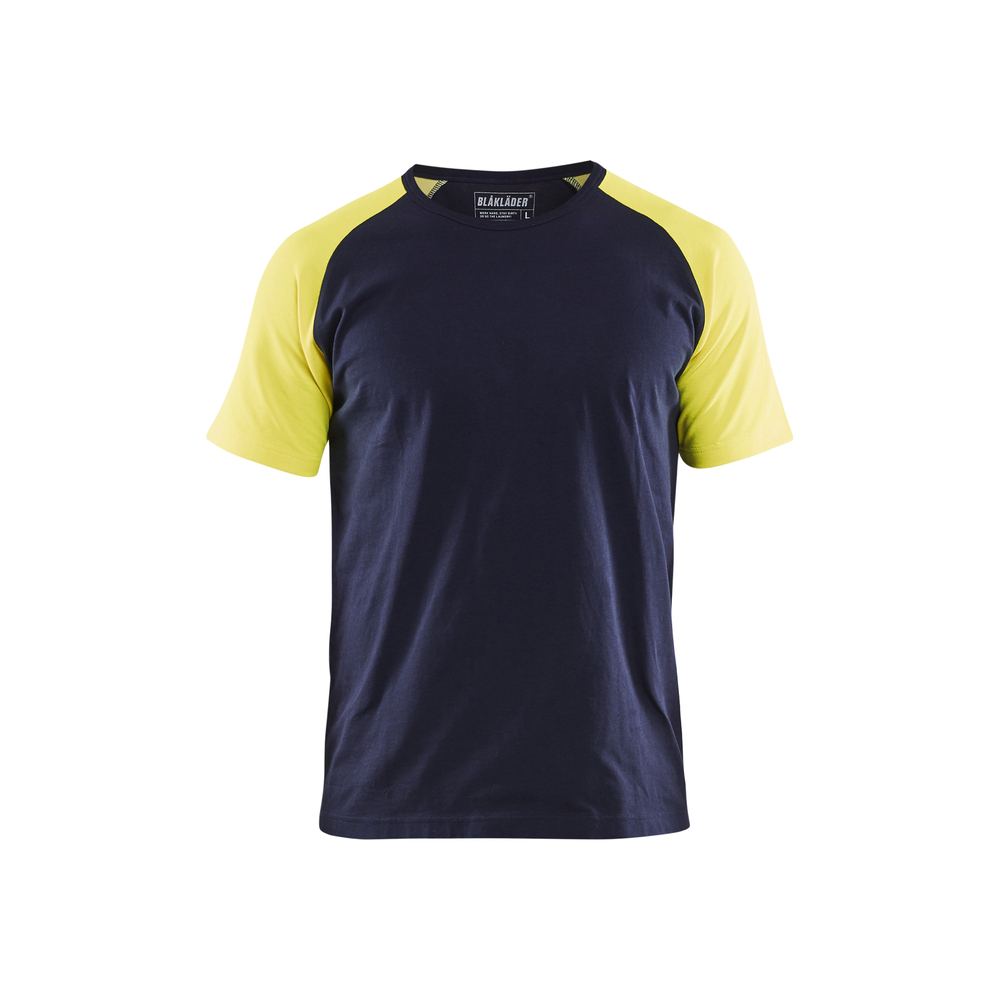 T-shirt détails fluo Blåkläder 3515 Marine/Jaune fluo Blaklader - 351510308833