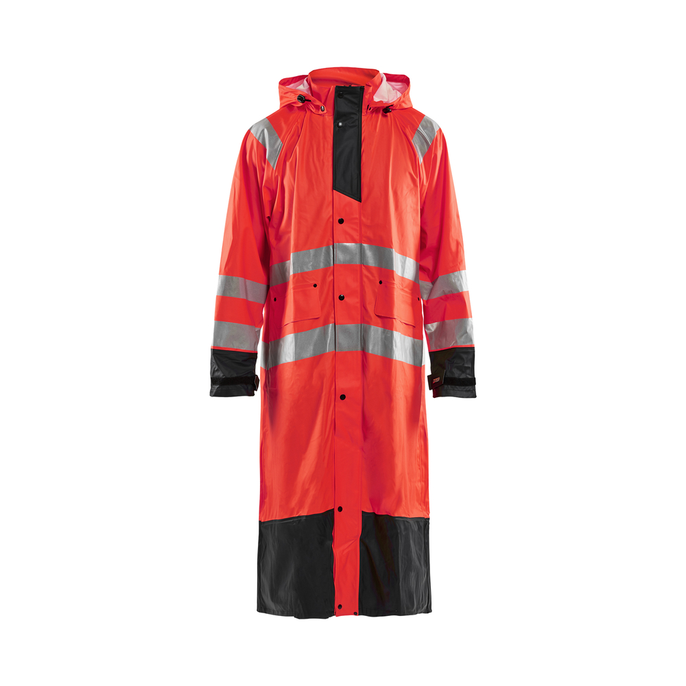 Manteau de pluie haute-visibilité niveau 1 Blåkläder 4325 Rouge fluo/Noir Blaklader - 432520005599