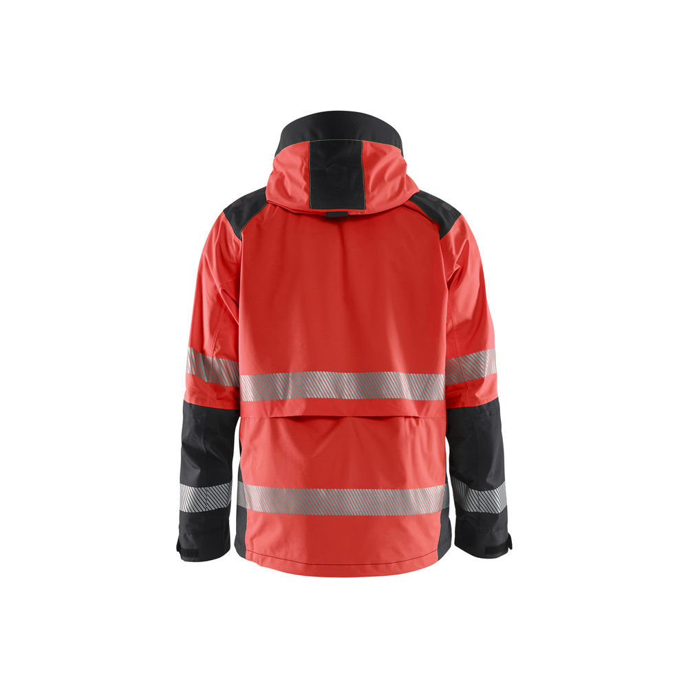 Veste hardshell haute-visibilité Blåkläder 4435 Rouge fluo/Noir Blaklader - 443519875599