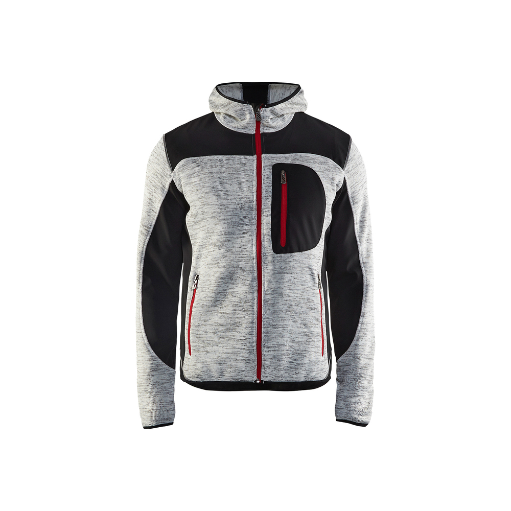 Veste tricotée grise et noire à capuche Blaklader 4930 - 493021179099