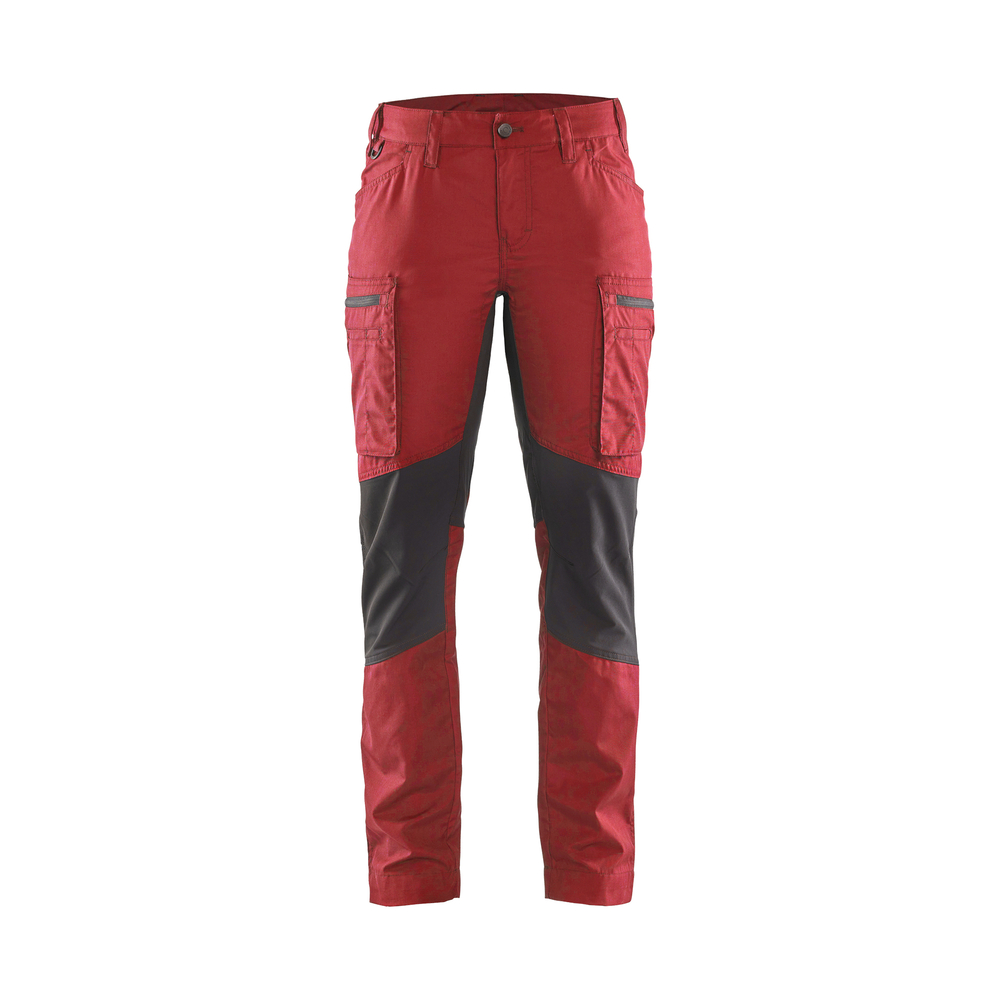 Pantalon maintenance +stretch femme 7159 Rouge/Noir Blaklader - 715918455699C