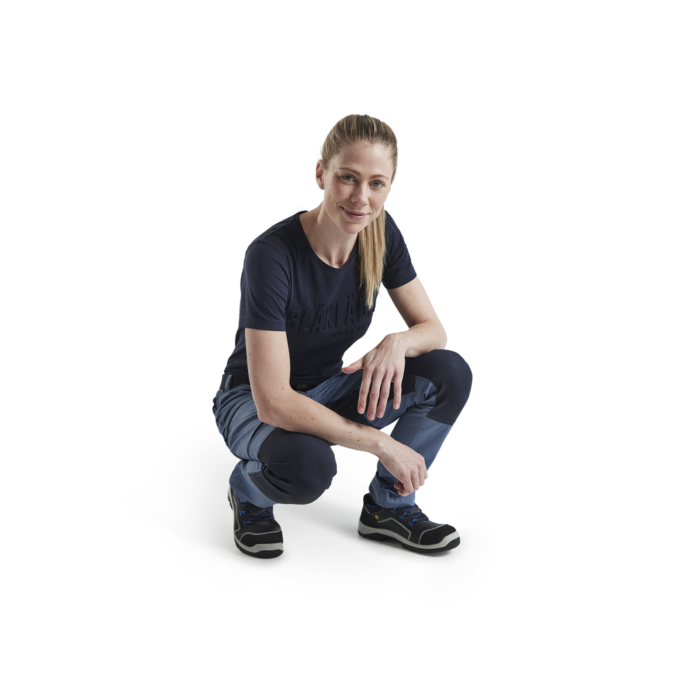 Pantalon maintenance +stretch femme 7159 Bleu guède/Marine foncé Blaklader - 715918458286C