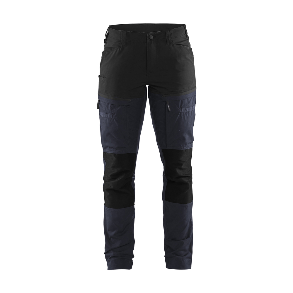 Pantalon maintenance +stretch femme 7166 Marine foncé/Noir Blaklader - 716618458699C