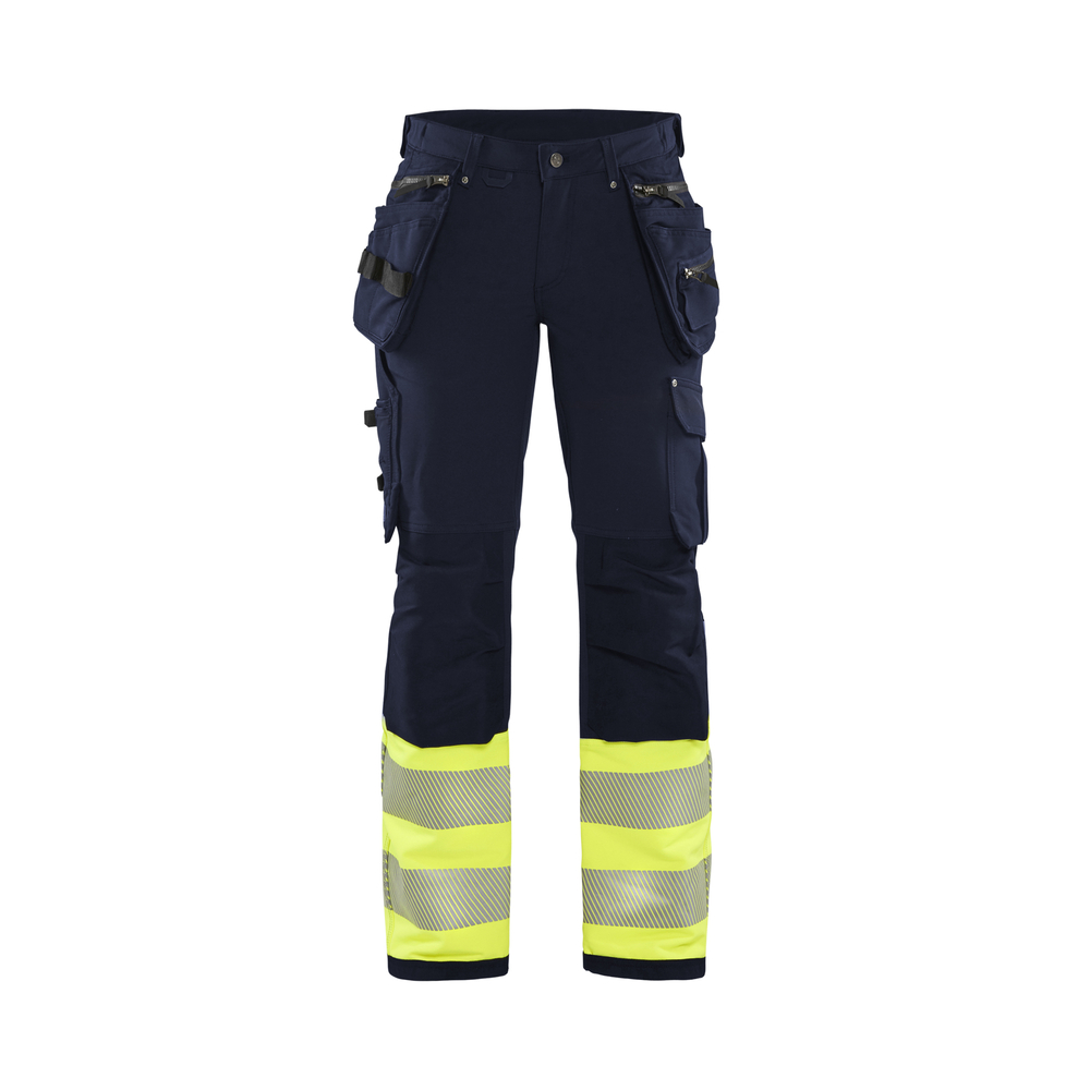 Pantalon stretch 4D haute-visibilité femme 7193 Marine/Jaune fluo Blaklader - 719316428933C