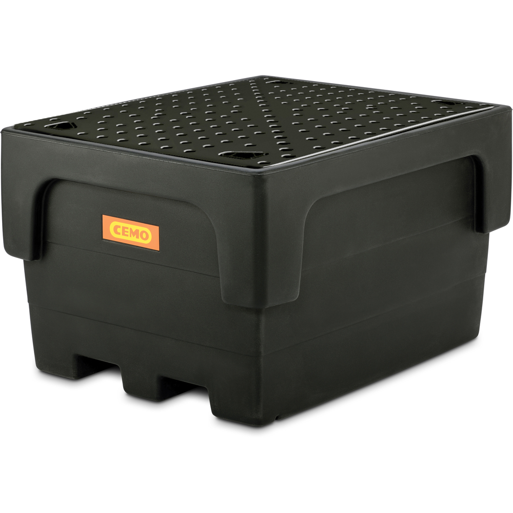 Bac CUBI-PE 1100/1 avec caillebotis PE CEMO - 10950