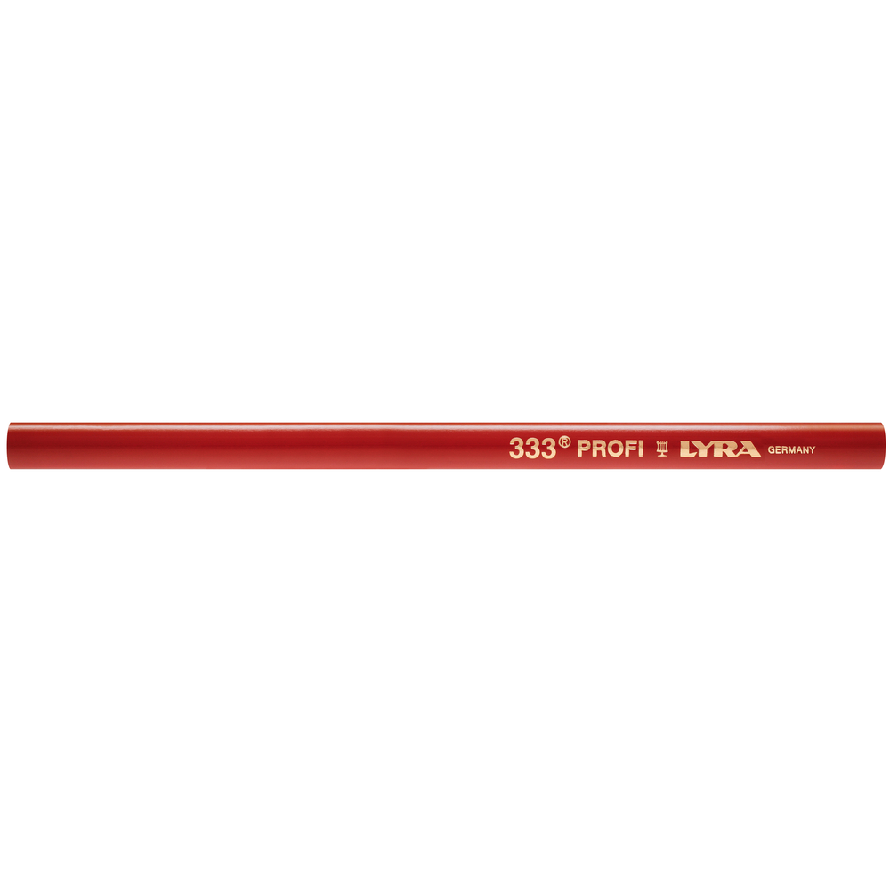 CRAYON DE CHARPENTIER LYRA ROUGE 24 CM EN ÉTUI DE 12 - 4332101