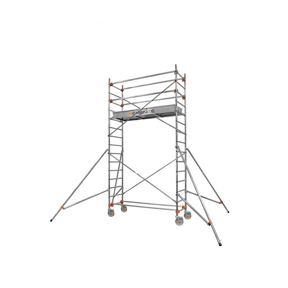 Echafaudage roulant aluminium Centaure - Longueur 2m05 - ST 205 4, plancher 3m90 - 514744