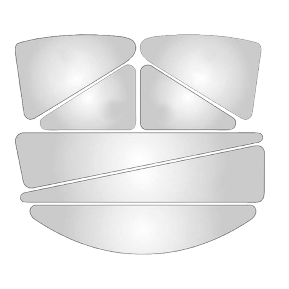 STICKERS HV ARGENT POUR CASQUE DE CHANTIER - DELTA PLUS - HE...