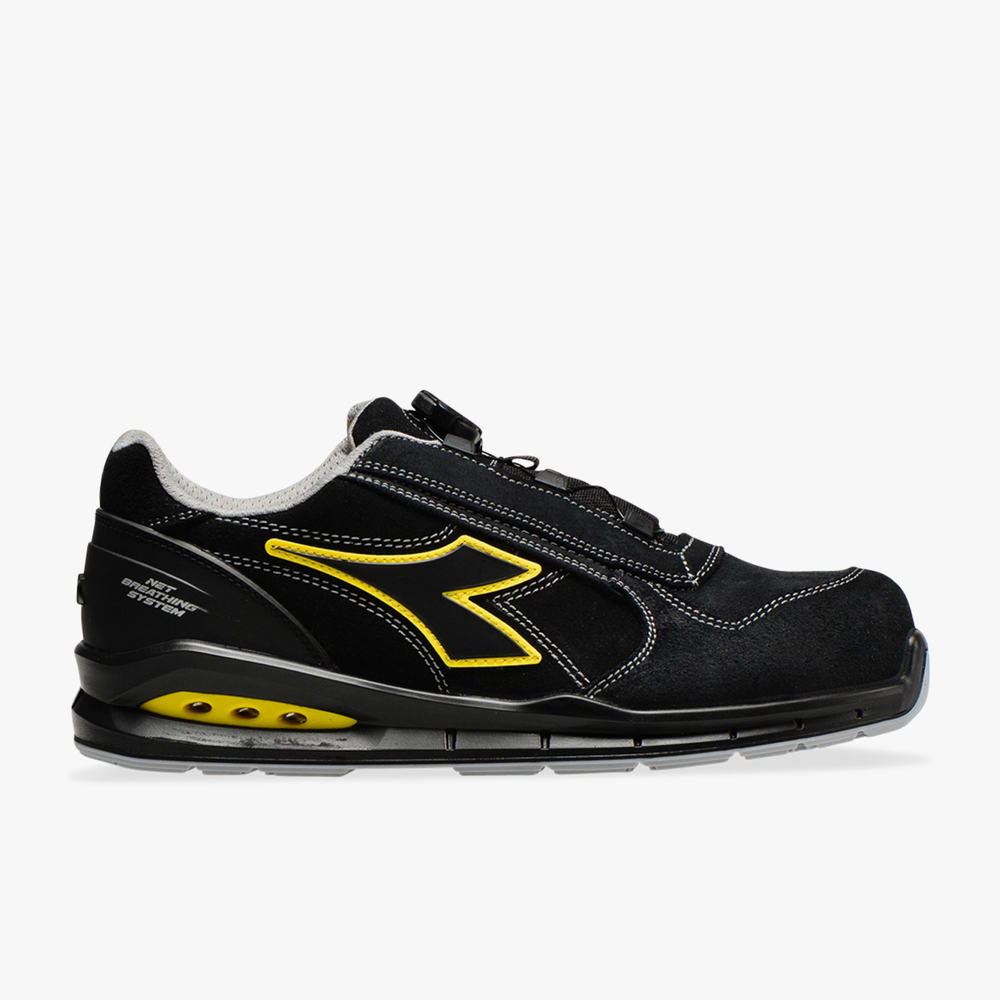 Chaussure de sécurité basse noire DIADORA UTILITY RUN  NET AIRBOX QUICK LOW S3 SRC - 176219C0200
