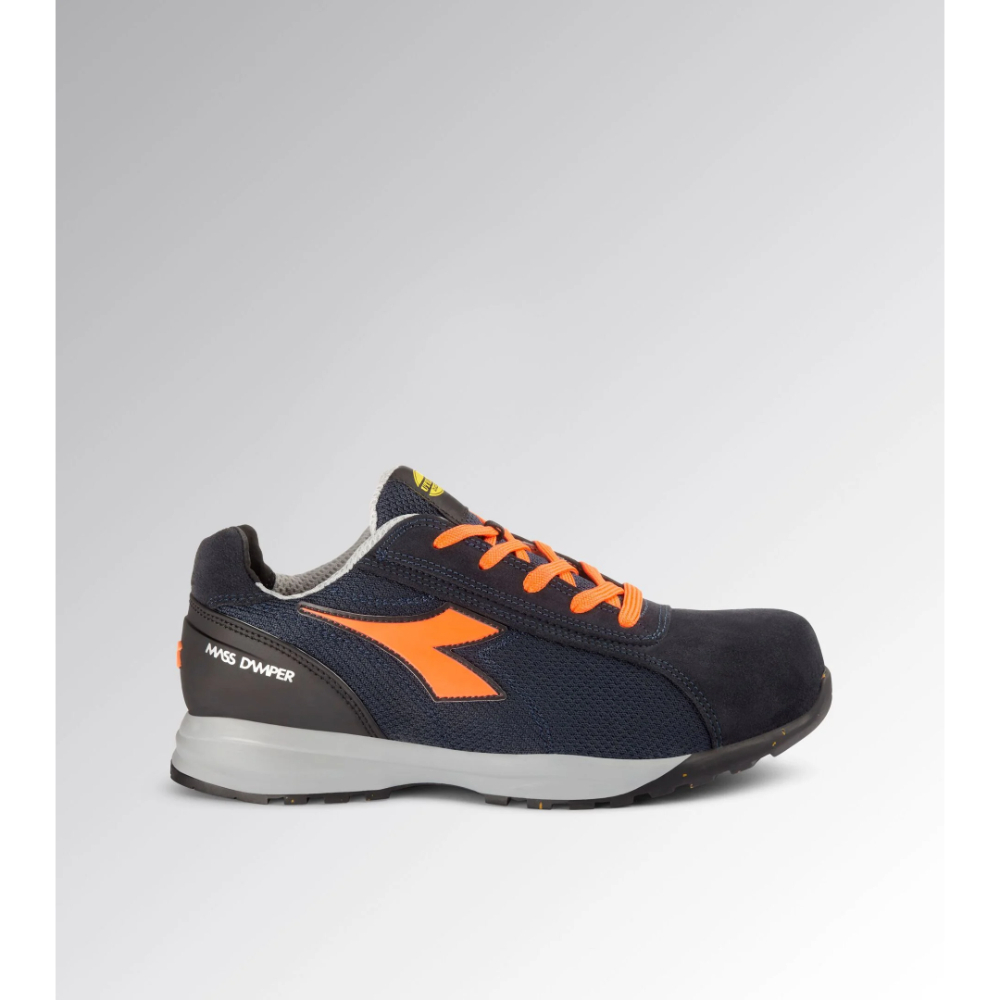 Chaussures de sécurité basses DIADORA GLOVE MDS TEXT LOW S1PS FO HRO SR noir et orange - 181136C9545