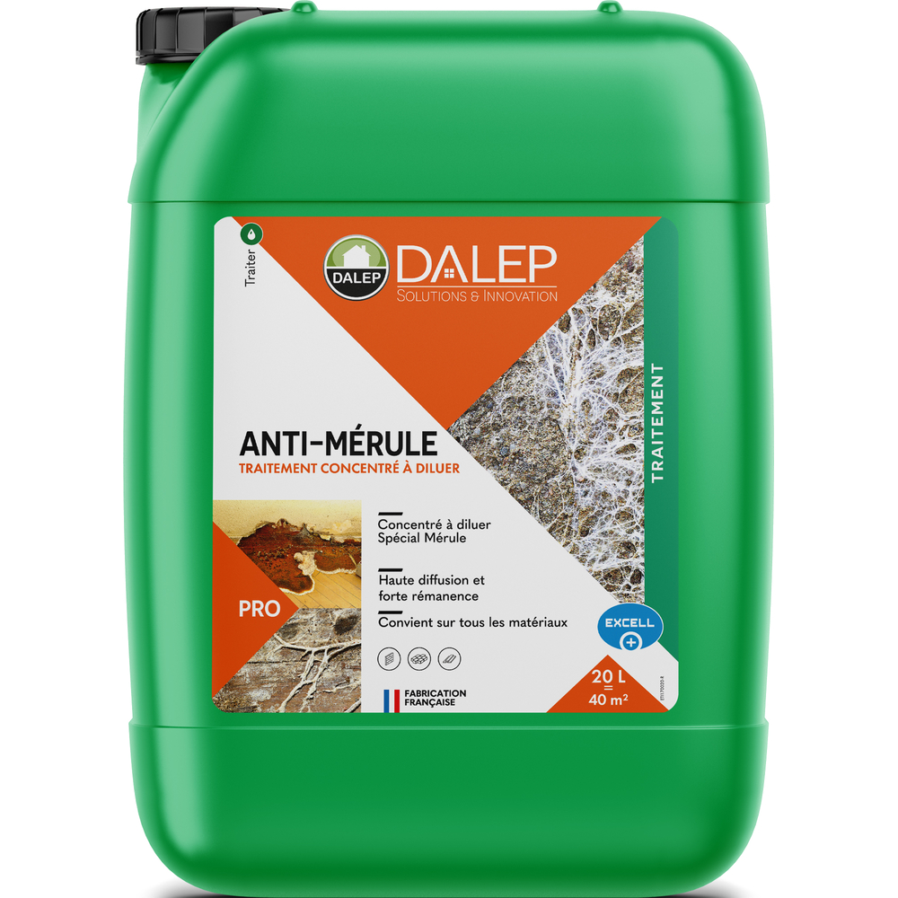 Traitement ANTI-MÉRULE Concentré - Bidon 20 L DALEP - 1.01.0011.06