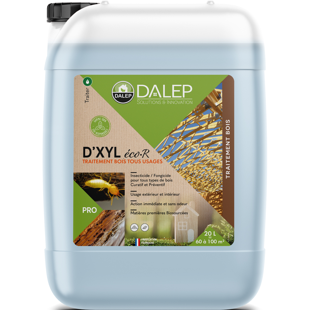 Traitement D'XYL® éco·R Bois Tous Usages - Bidon 20 L DALEP - 1.03.0034.06