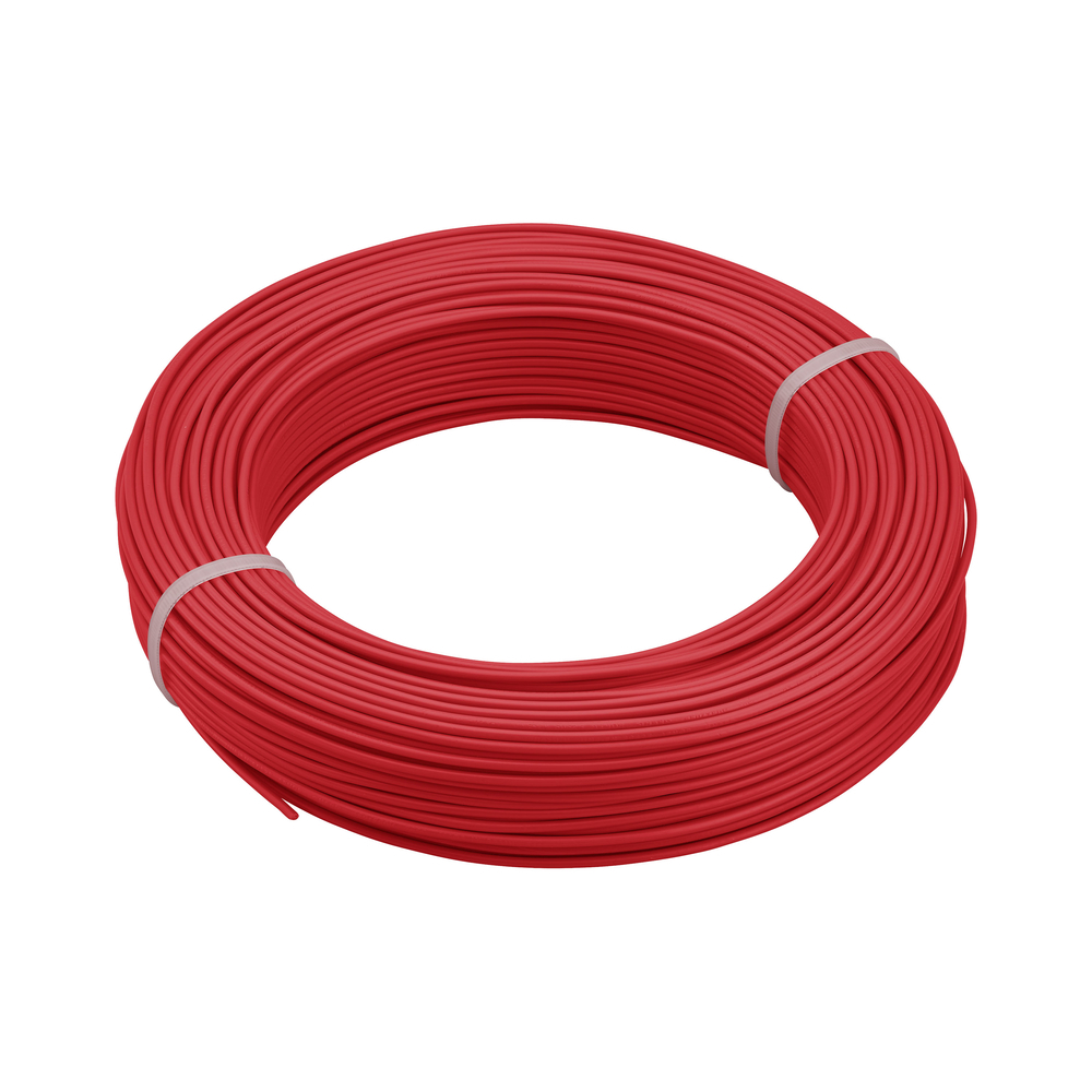 COURONNE DE CABLE HO7V-U 1.5 MM² 100 M ROUGE - DEBFLEX - 110004