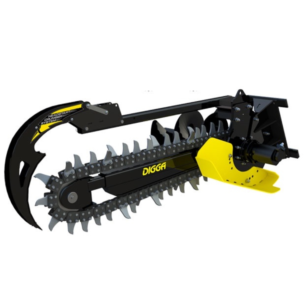 Trancheuse de sol DIGGA BIGFOOT XD profondeur max 1200mm - largeur 150 mm - chaine COMBO sol difficile -BFT2000001