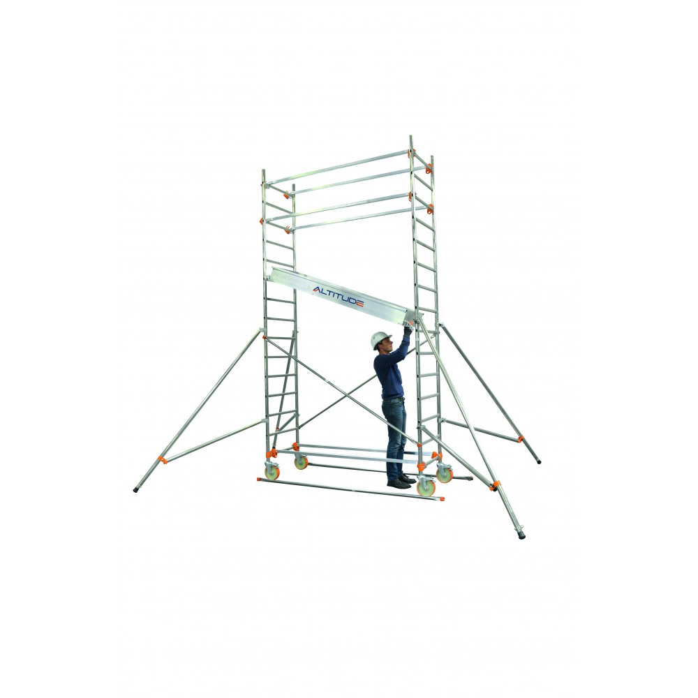 Echafaudage roulant aluminium DUARIB AL165 hauteur travail 3m80 base standard - 513312