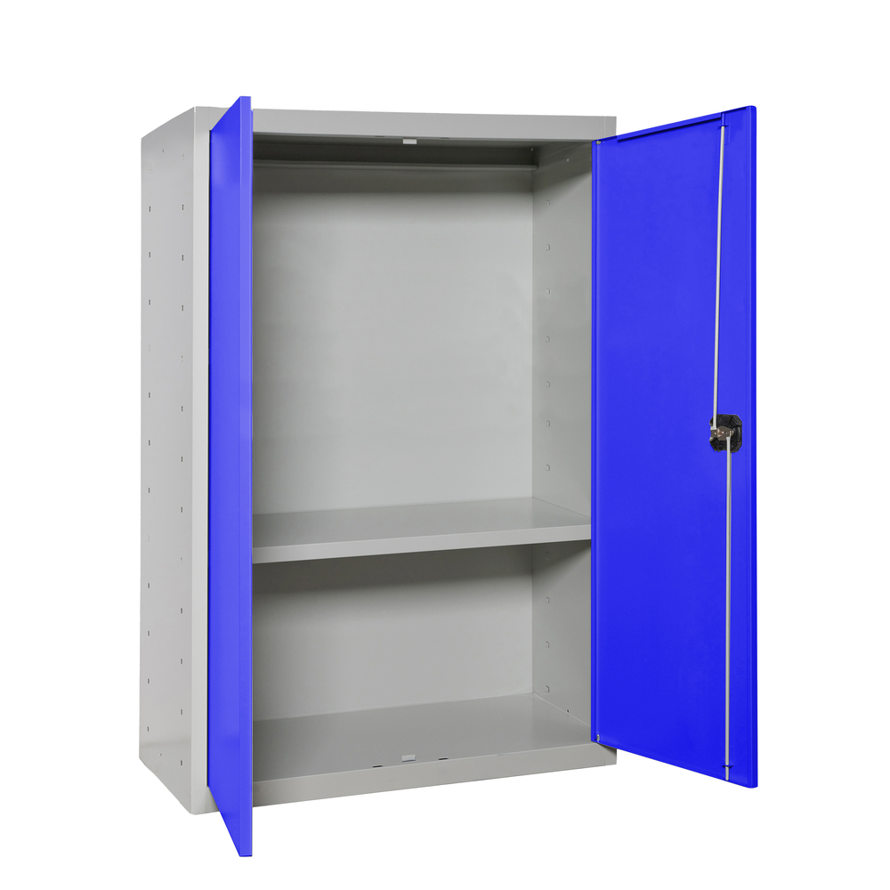 Vestiaire métallique 900x800x400 - 1 niveau Gris/Bleu - SIMON RACK - 8425437079375