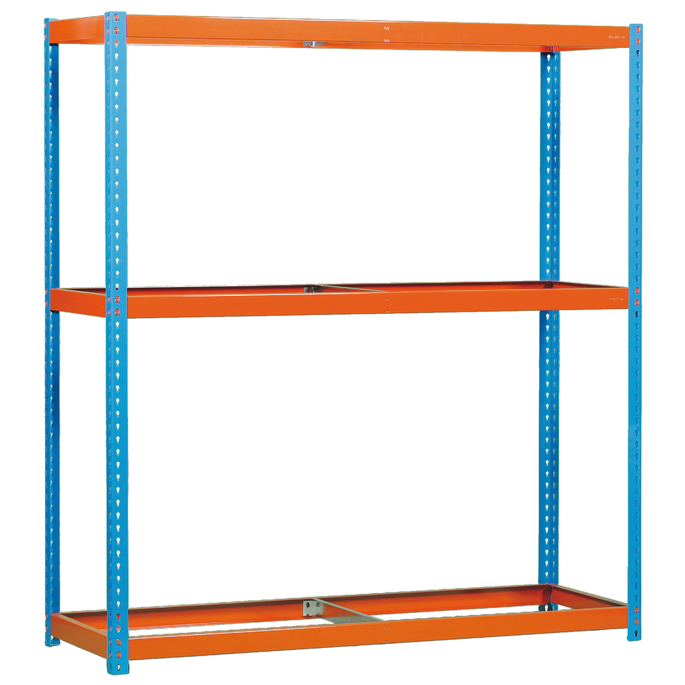Étagère charge moyenne 500 à 600kg - 2000x2100x750 - 3 niveaux Bleu/Orange - SIMON RACK - 8425437081200