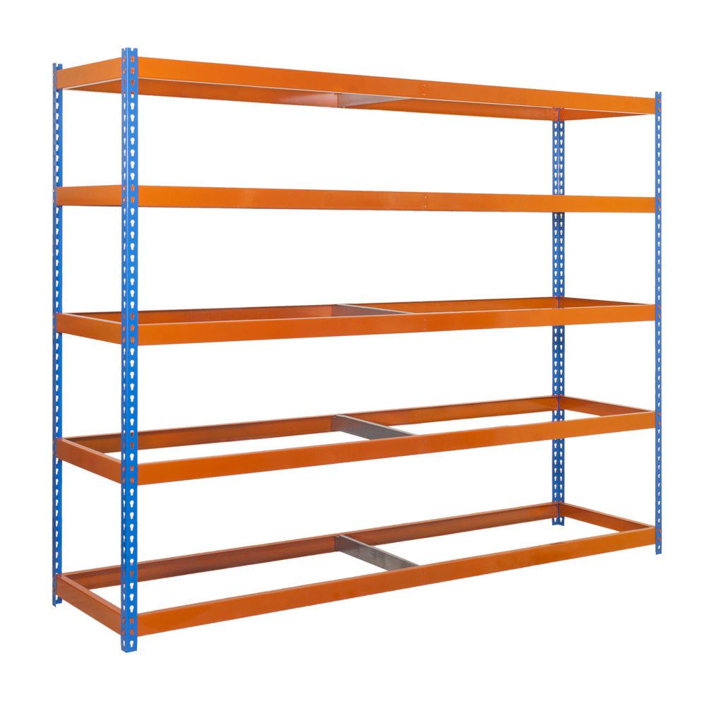 Étagère charge moyenne 500 à 600kg - 2000x2100x750 - 5 niveaux Bleu/Orange - SIMON RACK - 8425437081361