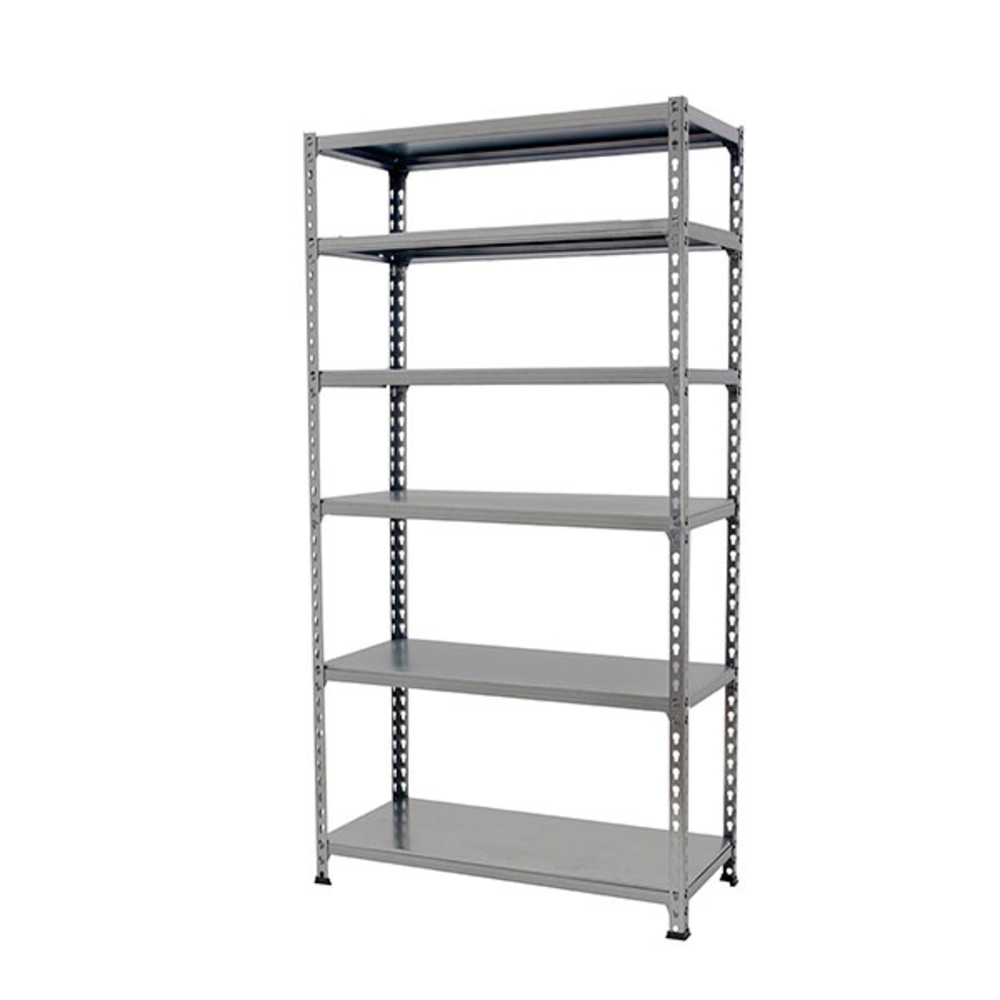 Rayonnage métallique léger sans vis 2500x1100x300 - 6 niveaux Gris - SIMON RACK - 8425437091506