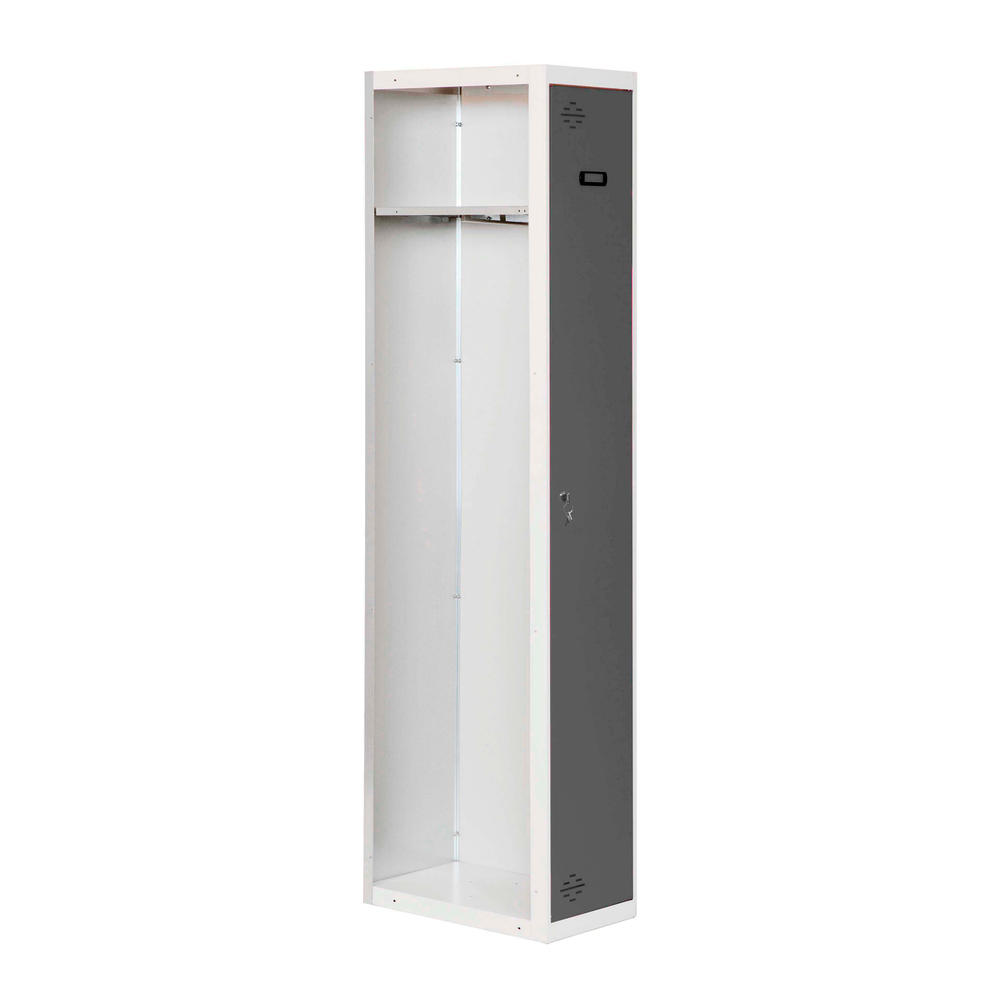 Vestiaire métallique 1800x400x500 - 1 niveau Bleu/Anthracite - SIMON RACK - 8425437108143