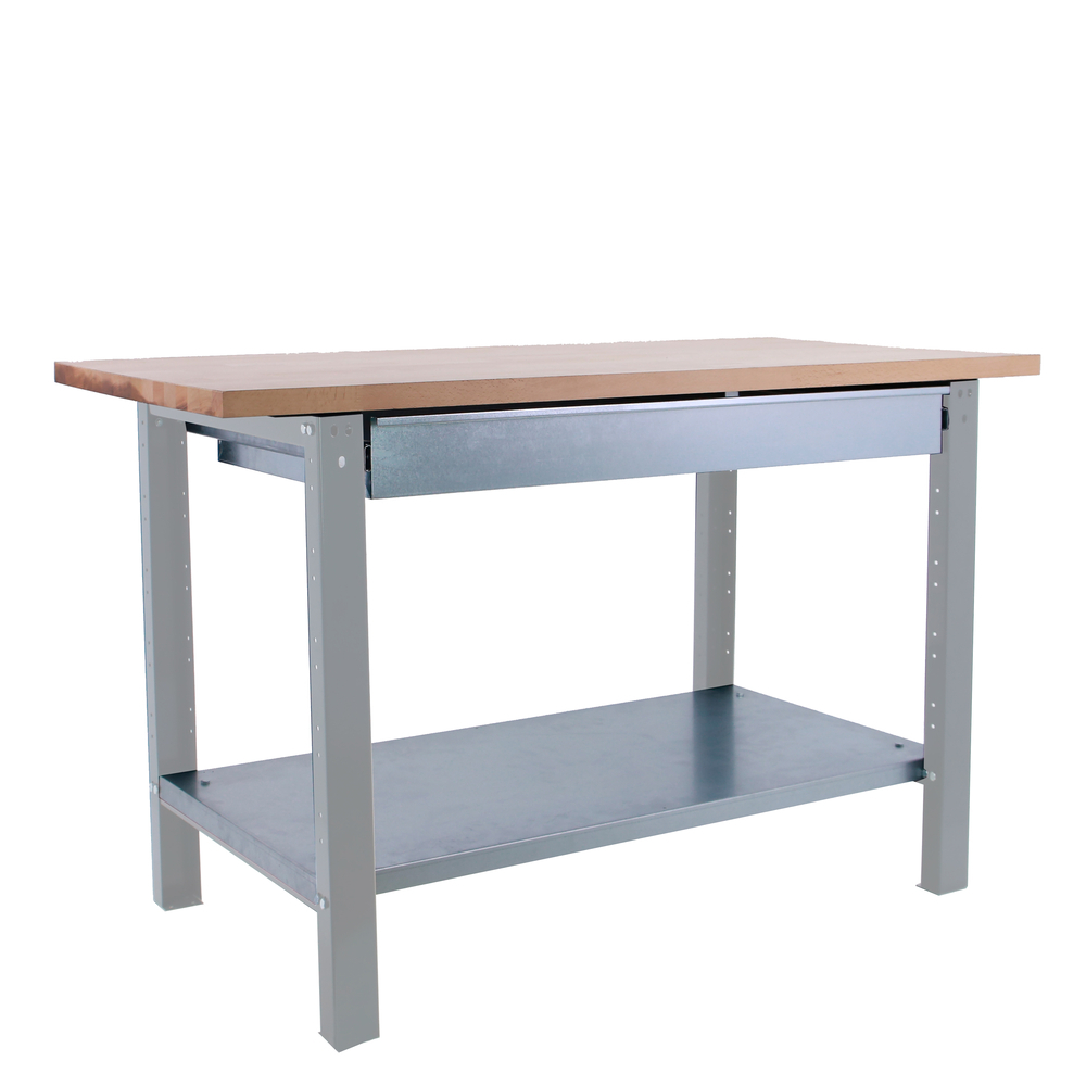 Kit établi Bricolage - 865x1800x750 - 1 niveau Gris - SIMON RACK - 8425437125089