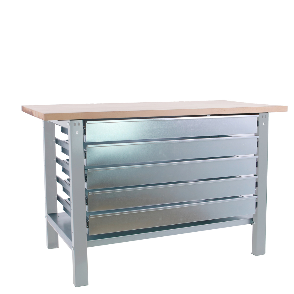 Kit établi Bricolage - 865x1200x750 - 1 niveau Gris - SIMON RACK - 8425437125102